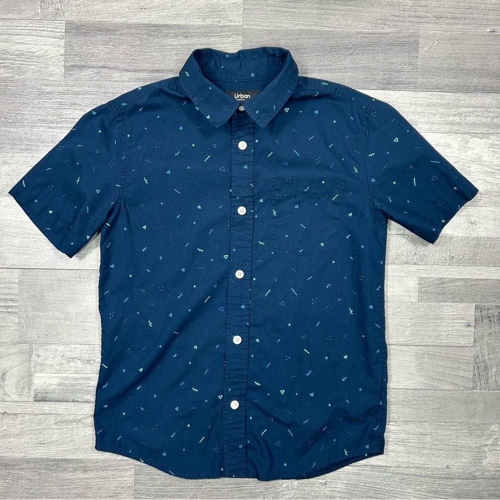 Urban Pipeline Boys Short Sleeve Button Down Shirt M
